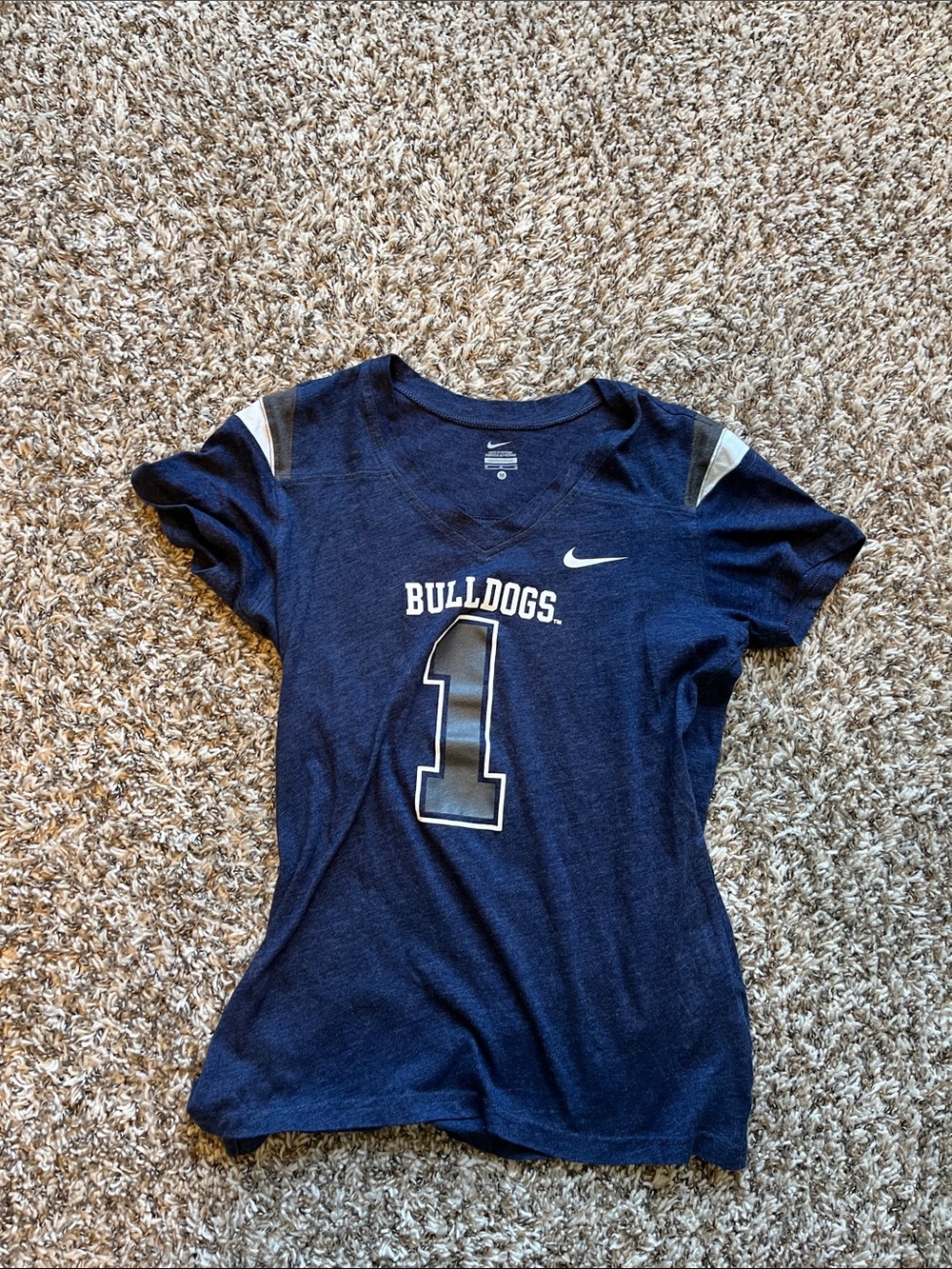 Nike Kids Navy Butler Bulldogs Number 1 Short Sleeve Tee